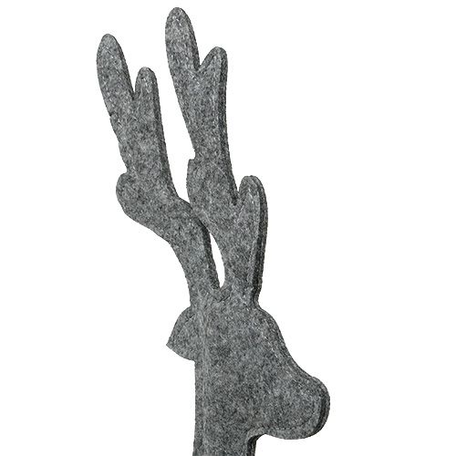 Prodotto Cervo Figura da decorare in feltro 60 cm grigio