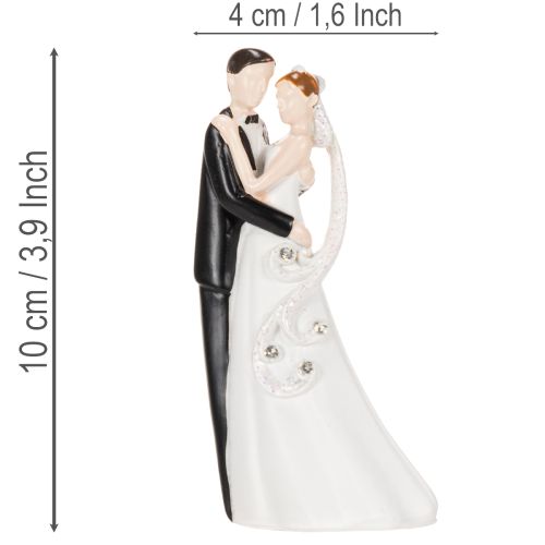 Statuetta decorativa raffigurante una coppia di sposi, 10,5 cm | Floristik24.it