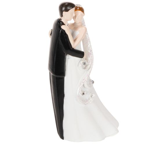 Statuetta decorativa raffigurante una coppia di sposi, 10,5 cm | Floristik24.it