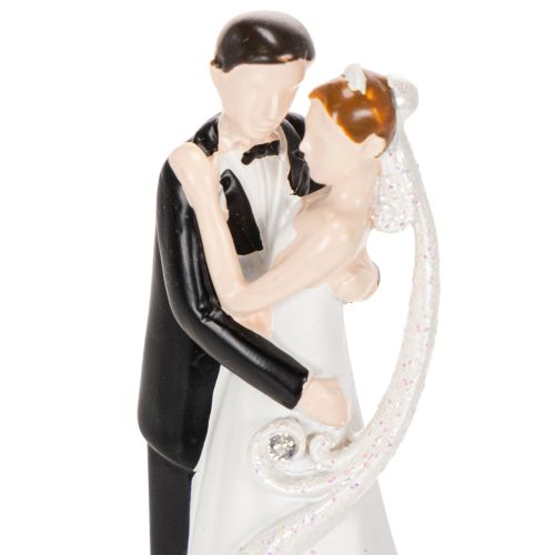 Statuetta decorativa raffigurante una coppia di sposi, 10,5 cm | Floristik24.it