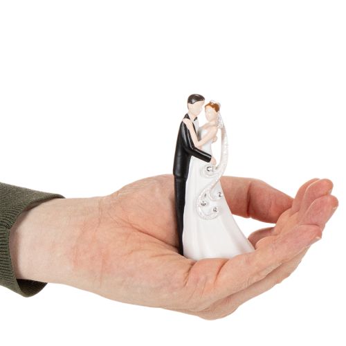 Statuetta decorativa raffigurante una coppia di sposi, 10,5 cm | Floristik24.it