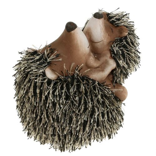 Floristik24 Figura decorativa riccio con bambino 11,5 cm 2 pezzi