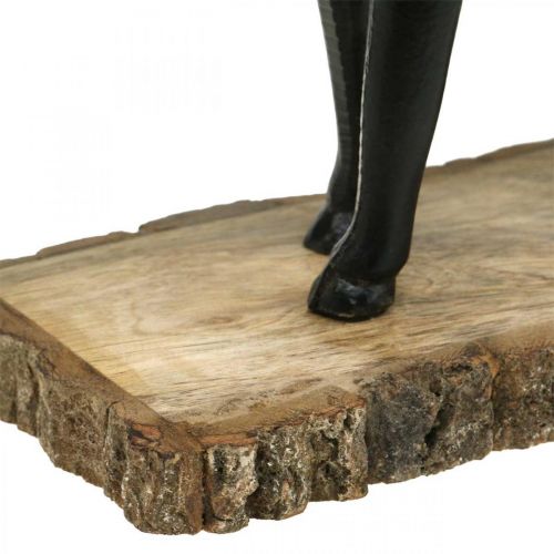 Prodotto Deco Deer Deco Renna Metallo Legno Nero H25cm