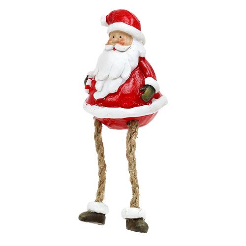 Floristik24 Figura decorativa Babbo Natale seduto 6,5 cm L10 cm 4 pezzi