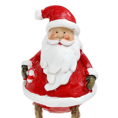 Floristik24 Figura decorativa Babbo Natale seduto 6,5 cm L10 cm 4 pezzi