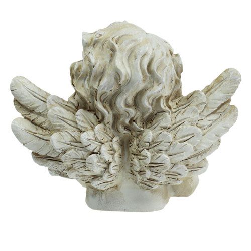 Floristik24 Figura da decorare angelo che sogna crema 20 cm
