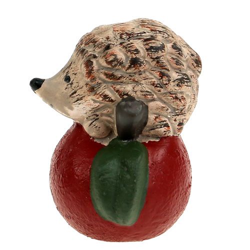 Floristik24 Riccio Figura da decorare su mela 7,5 cm in ceramica