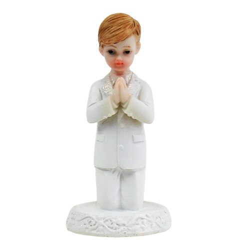 Floristik24 Figura decorativa per comunione ragazzo 8,5 cm