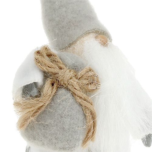 Floristik24 Figura decorativa Babbo Natale 13 cm grigio, bianco 2 pezzi