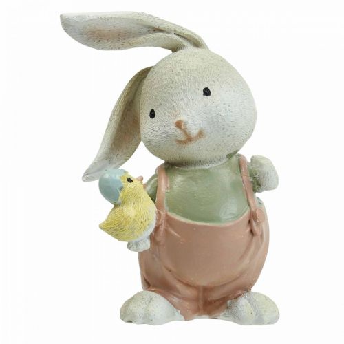 Floristik24 Figure deco deco coniglio coniglio bambini con pulcini H11cm 2 pezzi