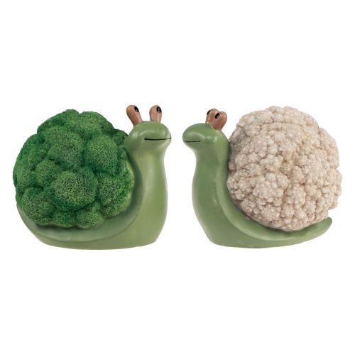 Prodotto Figure decorative decorazione lumache verde bianco 7,5x11,5x10,5 cm