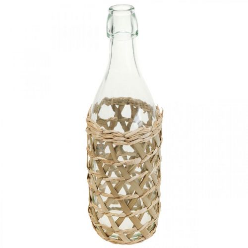 Prodotto Deco bottiglia di vetro decorazione bottiglia di vetro intrecciato Ø9.5cm H31cm