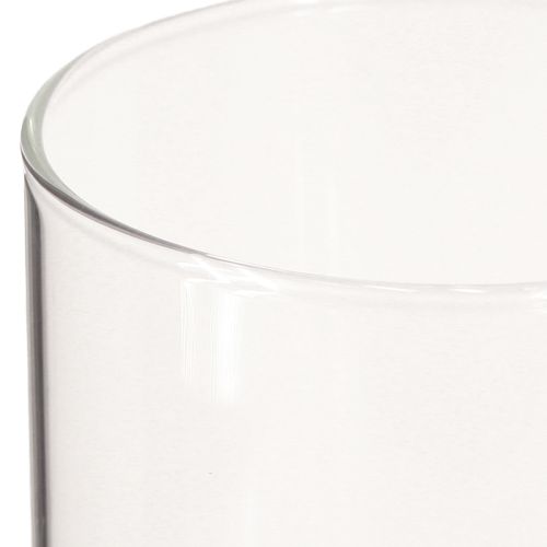 Prodotto Vetro decorativo, decorazione da tavolo, vaso per fiori incolore Ø9cm H15cm