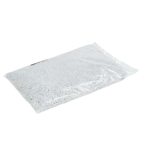 Floristik24 Pietre decorative bianche in granulato decorativo 2mm - 3mm 2kg