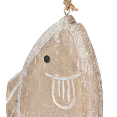 Appendino decorativo in legno a forma di pesce, 21 cm, 2 pezzi | Floristik24.it