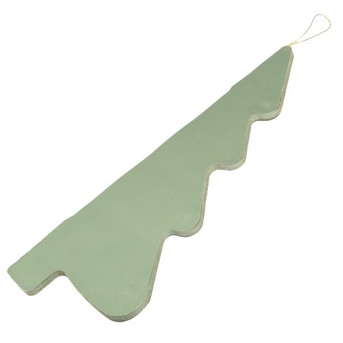 Prodotto Appendiabiti decorativo albero di carta Natale argento menta H40cm 2 pezzi