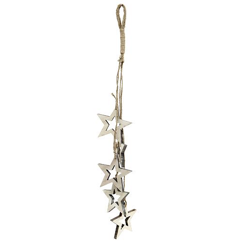 Floristik24 Stella Decorazione da appendere 50cm bianco lavato 1pz
