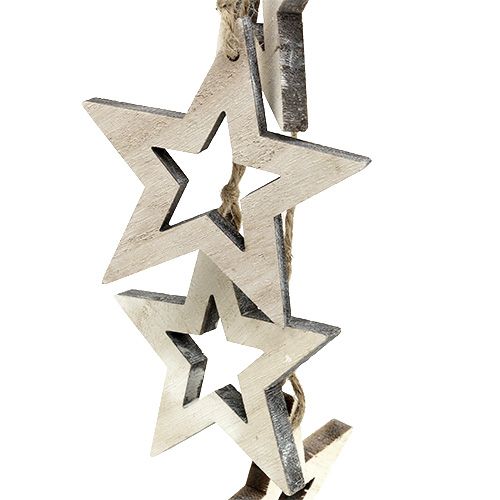 Floristik24 Stella Decorazione da appendere 50cm bianco lavato 1pz