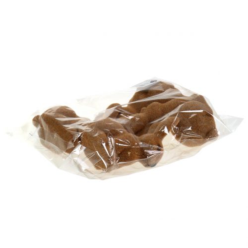 Prodotto Coniglietto decorativo floccato marrone Decorazione coniglietto pasquale 15 cm 4 pz