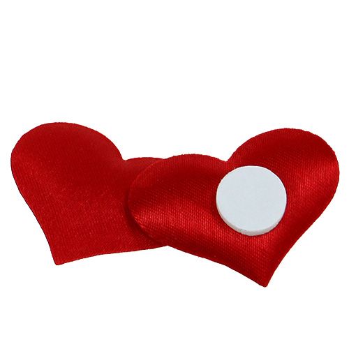 Floristik24 Cuori decorativi rossi 27mm x 32mm 100p