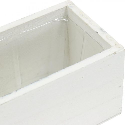 Prodotto Scatola decorativa per piantare, fioriera, fioriera, decorazione in legno L32cm