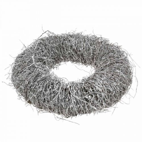 Floristik24 Ghirlanda decorativa natura, ghirlanda di vite, ghirlanda naturale Ø25cm bianca