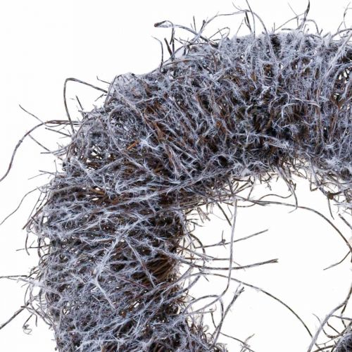 Ghirlanda decorativa natura, ghirlanda di vite, ghirlanda naturale Ø25cm innevata