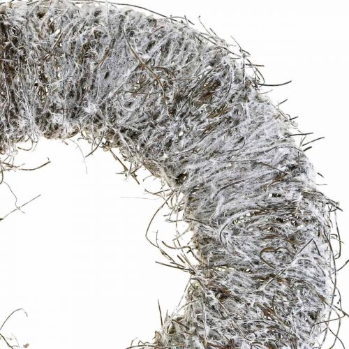 Ghirlanda decorativa natura, ghirlanda di vite, ghirlanda naturale Ø45cm innevata