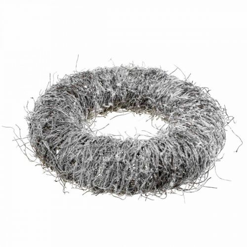 Floristik24 Ghirlanda decorativa natura, ghirlanda di vite, ghirlanda naturale Ø45cm innevata
