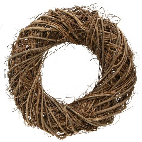Prodotto Ghirlanda decorativa realizzata con rami di olmo naturale Ø28–30cm H6,5cm 2pz