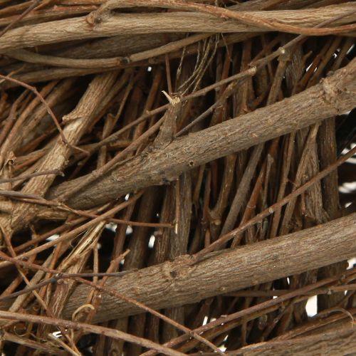 Prodotto Ghirlanda decorativa realizzata con rami di olmo naturale Ø28–30cm H6,5cm 2pz