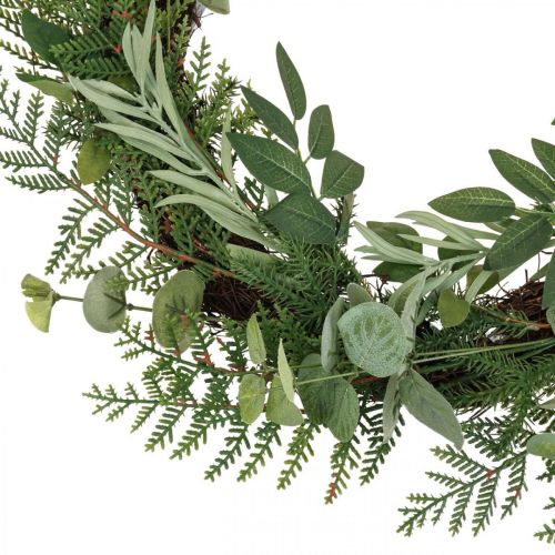 Ghirlanda decorativa ghirlanda artificiale eucalipto abete oliva Ø45cm