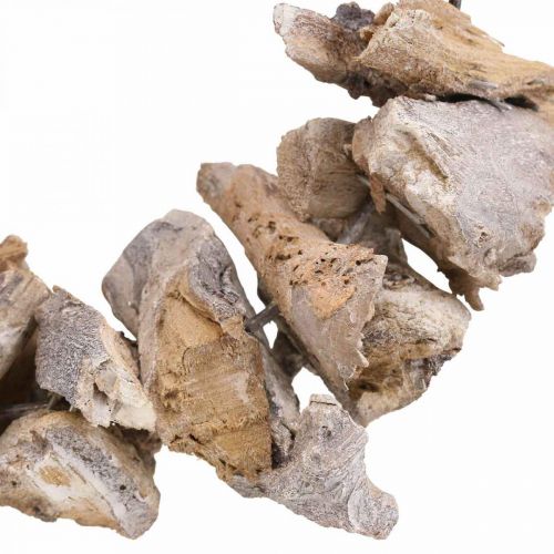 Floristik24 Ghirlanda decorativa Ghirlanda naturale Radice in legno decorativo Natura bianca Ø35cm