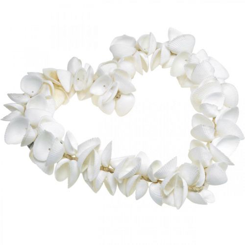 Floristik24 Cuore di conchiglia, decorazione marittima di San Valentino, cuore decorativo di conchiglie, decorazione marina 34×34 cm