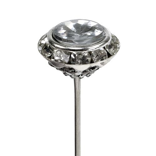Floristik24 Aghi decorativi ago diamantato Ø14mm L6cm 24 pz