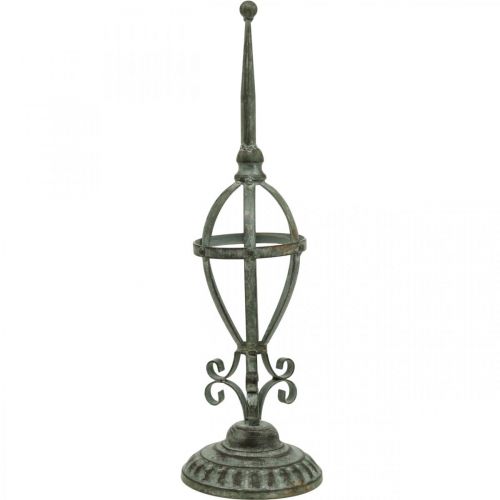 Floristik24 Porta ghirlande in metallo effetto anticato, decorazione da tavola shabby chic H51cm