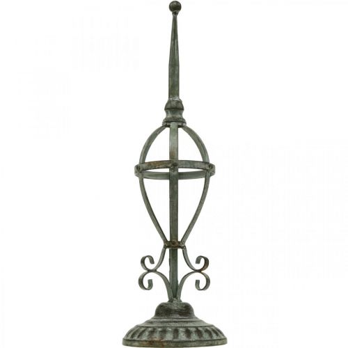Floristik24 Porta ghirlande in metallo effetto anticato, decorazione da tavola shabby chic H51cm
