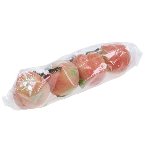 Floristik24 Deco frutta rosa pesca Ø8cm L10cm 4pz
