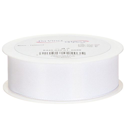 Prodotto Nastro decorativo regalo in poliestere bianco 40 mm 50 m
