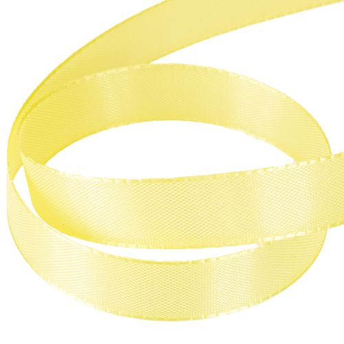 Prodotto Nastro decorativo in taffetà, nastro regalo giallo chiaro 15 mm 50 m