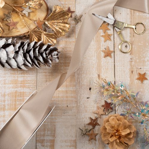 Nastro decorativo in taffetà in rotolo, ideale per fiocchi, larghezza 40 mm, lunghezza 50 m. | Floristik24.it