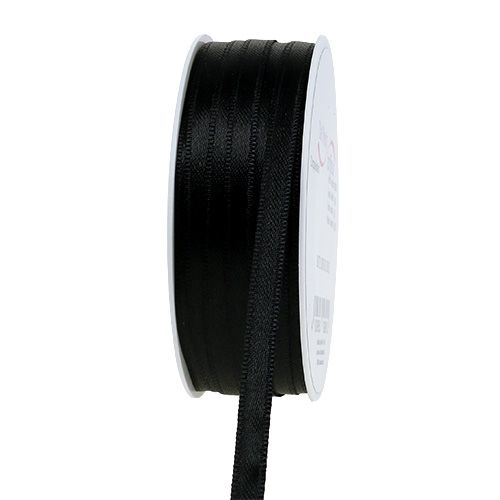 Nastro decorativo nero 6mm 50m | Floristik24.it