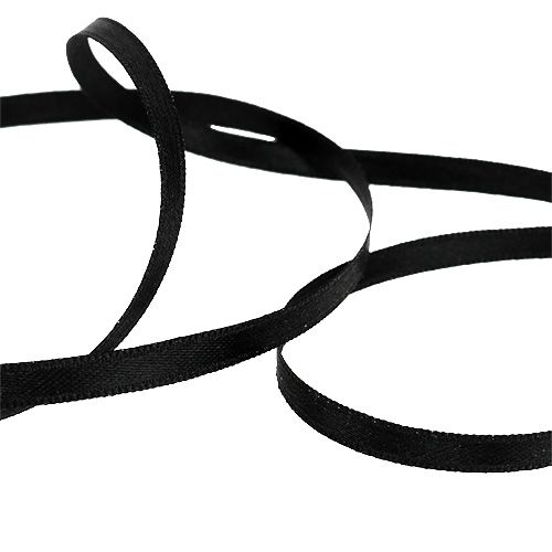 Nastro decorativo nero 6mm 50m | Floristik24.it