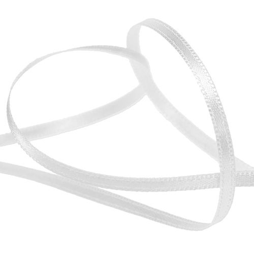 Nastro decorativo bianco 3mm 50m