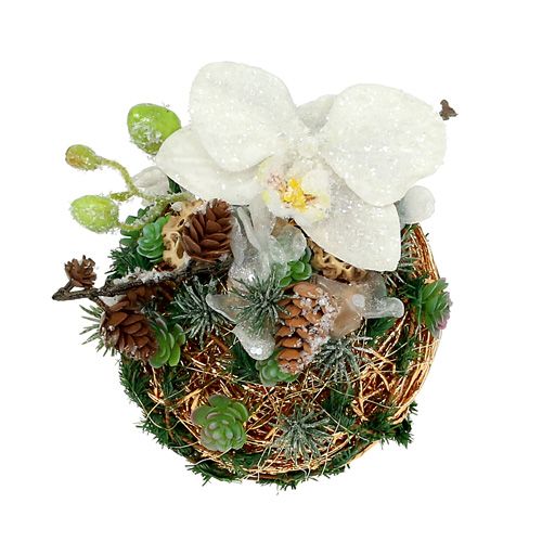 Floristik24 Sfera decorativa Ø15cm rame