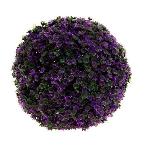 Floristik24 Palla decorativa in palla vegetale viola artificiale Ø18 cm 1 pezzo