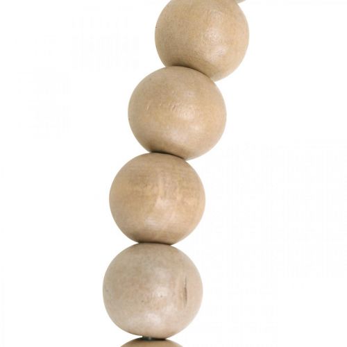 Prodotto Anello decorativo perline di legno natura appeso decorazione decorazione della tavola Ø30cm 2pz