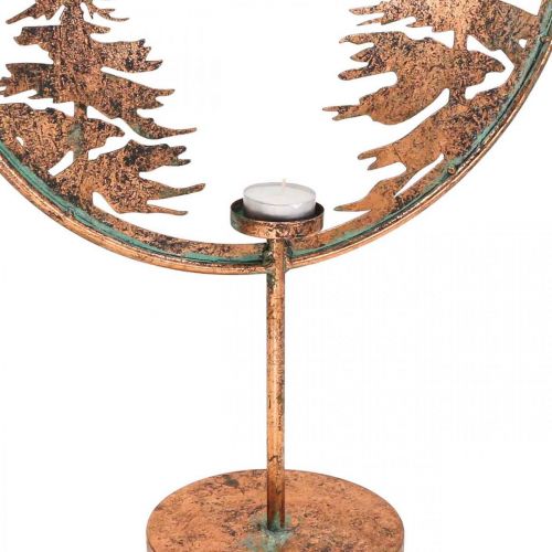 Prodotto Anello decorativo Natale Base invernale portacandele foresta Ø37,5cm