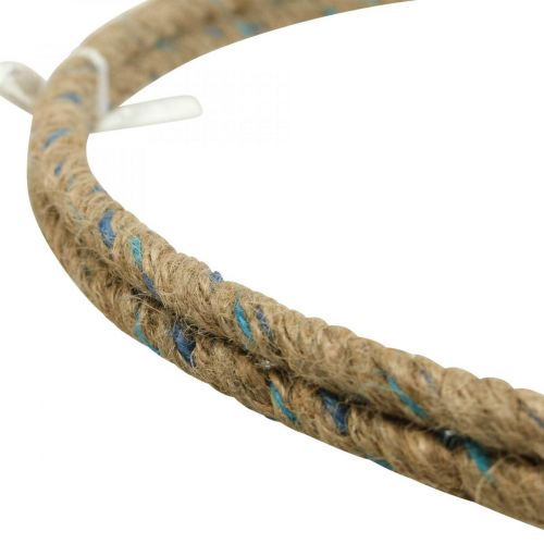 Prodotto Anello decorativo in iuta Anello decorativo Scandi per appendere Ø40cm 2 pezzi