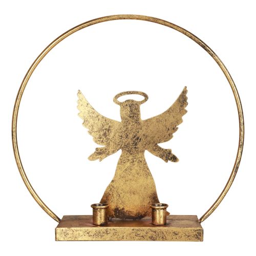 Prodotto Anello decorativo portacandele decorativo angelo in metallo natalizio Ø37,5 cm